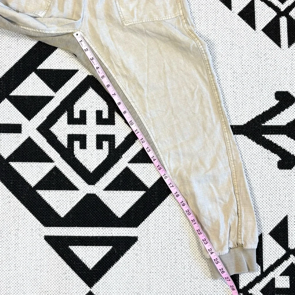 Splendid Lakeside Linen Blend Jogger Pants in Fawn Medium